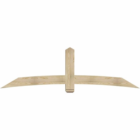 Ekena Millwork Bellingham Rough Sawn Timber Gable Bracket, Douglas Fir, 96"W x 28"H x 6"D x 6"F, 7/12 Pitch GBW096X28X0606BEL00RDF